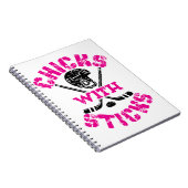 Kippen met kruideniersmeisjes notitieboek (Rechterzijde)