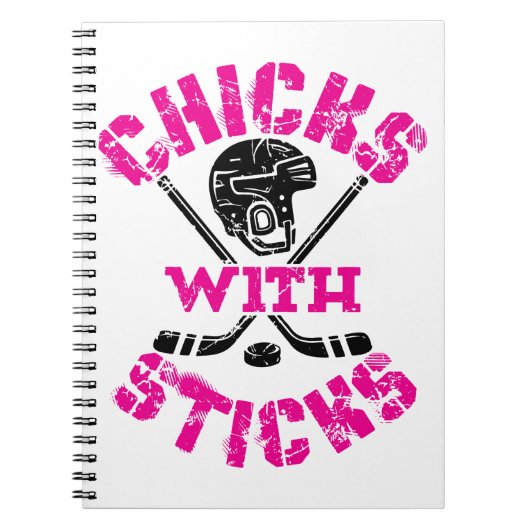 Kippen met kruideniersmeisjes notitieboek (Voorkant)