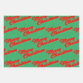 KIPPEN MET SANTA HATS EN DOGS WRAPPPAPIER INPAKPAPIER VEL (Voorkant 3)