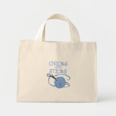 Kippen met scheuren mini tote bag (Voorkant)