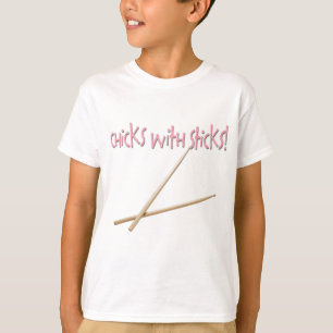 Kippen met scheuren t-shirt