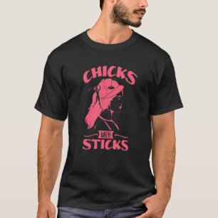 Kippen met scheurtjes Golfkostuums T-shirt