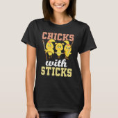 Kippen met scheurtjes - Veldhockey Player Hockey F T-shirt (Voorkant)