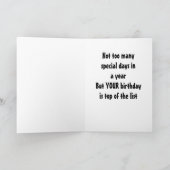 KIPPEN MET VERVUILDE ZEGGEN HAPPY BIRTHDAY KAART (Binnen)