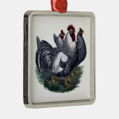  Kippen Metaal Ornament (Rechts)