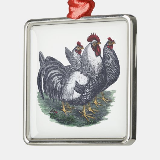  Kippen Metaal Ornament (Links)