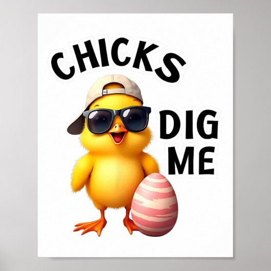 Kippen Mij Pasen Poster (Voorkant)