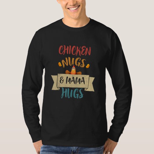 Kippen, neushoorns, kuilen en kuilen, nugget t-shirt (Voorkant)