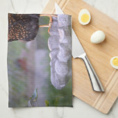 Kippen op Birdbat Kitchen Towel Theedoek (Quarter Fold)