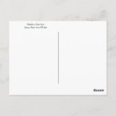 Kippen op Briefkaart van Snowy Branches (Achterkant)