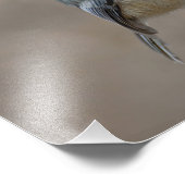 Kippen op gedroogde tak Zachte Neutrale Natuur Foto Afdruk (Hoek)