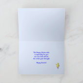 Kippen op paaseieren feestdagen kaart (Binnen)