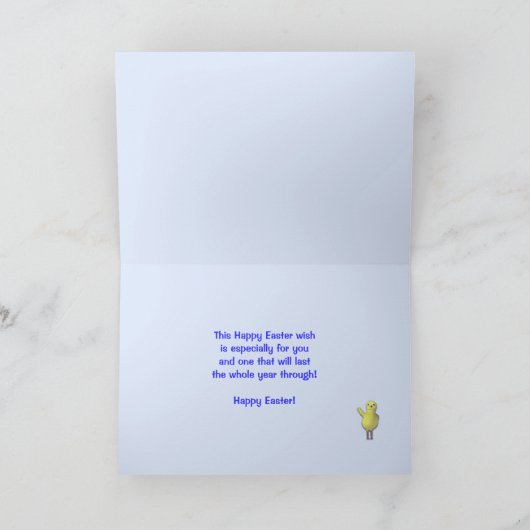 Kippen op paaseieren feestdagen kaart (Binnen)