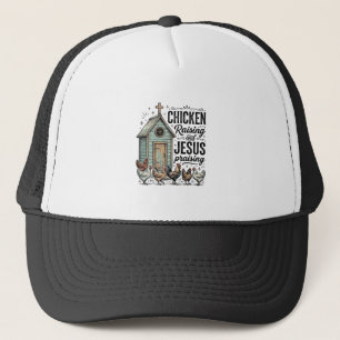 Kippen Opfokken Jezus Prijs Vintage Boerderij Shir Trucker Pet