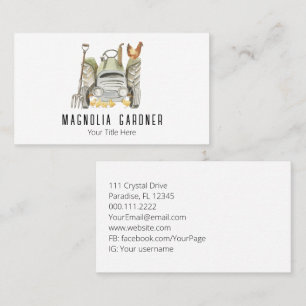 Kippen Organic Gardening Visitekaartje