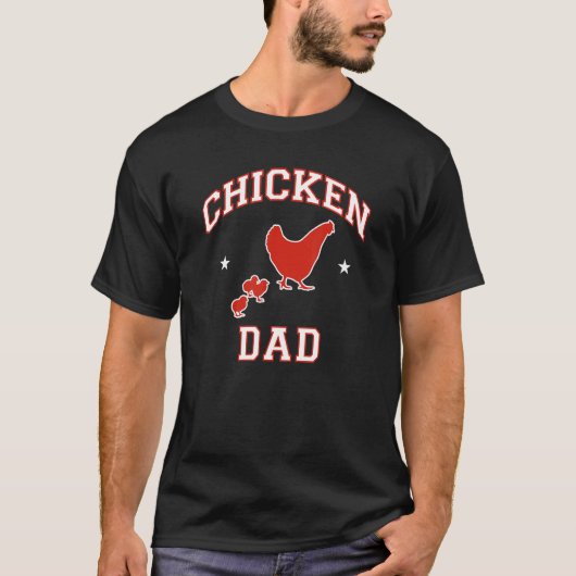 Kippen Papa 2 T-shirt (Voorkant)