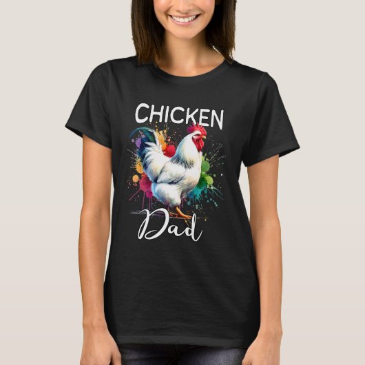 Kippen Papa Kippen T-shirt (Voorkant)
