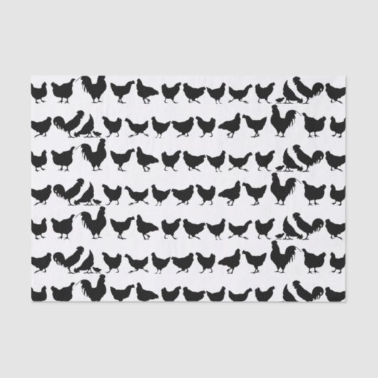 Kippen Papier voor weefsel of ontkoppelpapier (Voorkant)