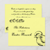  kippen Pasen Braken Lichte Uitnodiging (Voorkant / Achterkant)