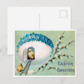  kippen Pasen Briefkaart (Voorkant / Achterkant)