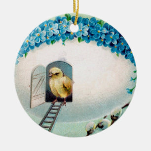 kippen Pasen Keramisch Ornament