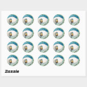  kippen Pasen Ronde Sticker (Vel)