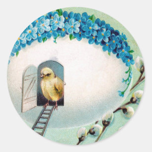 kippen Pasen Ronde Sticker