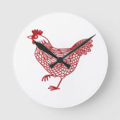 Kippen Pluimvee Ronde Klok (Voorkant)