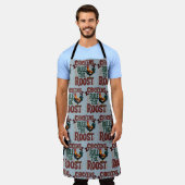 Kippen regeren de Roost Rustic Boerderij Illustrat Schort (Gedragen)