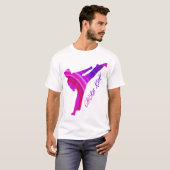 Kippen. roze multi t-shirt (Voorkant volledig)
