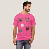 Kippen Set T-shirt (Voorkant volledig)