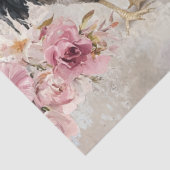Kippen Shabby Chic Roze Decoupage Tissuepapier (Detail)