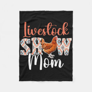Kippen Show Mama Kippen Show Moeder Kippen Show Fleece Deken