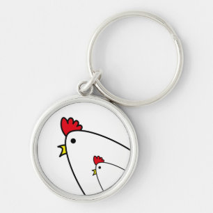 Kippen Sleutelhanger
