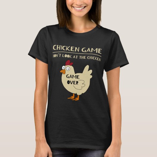 Kippen Spel Grappige Kip T-shirt (Voorkant)