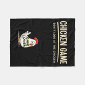 Kippen Spel Kijk Niet Naar De Kip Grappige Chic Fleece Deken (Voorkant (Horizontaal))