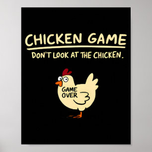 Kippen Spel Kijk Niet Naar De Kip Grappige Kuiken Poster