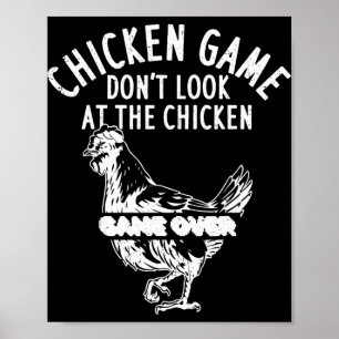 Kippen Spel Kijk Niet Naar De Kip Spel Voorbij _ Poster