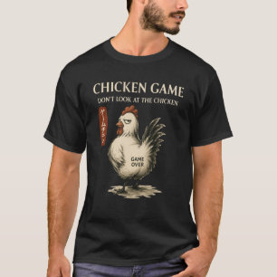 Kippen Spel Kijk Niet Naar De Kippenboerderij Dier T-shirt