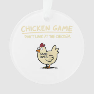 Kippen Spelletje Kijk Niet Naar De Kip Grappige Ki Ornament