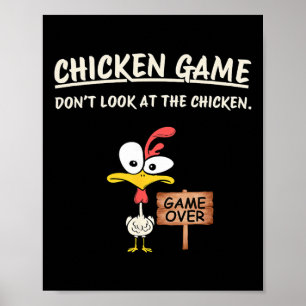 Kippen Spelletje Kijk Niet Naar De Kip Grappige Ki Poster
