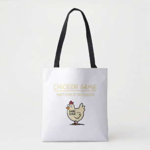 Kippen Spelletje Kijk Niet Naar De Kip Grappige Ki Tote Bag