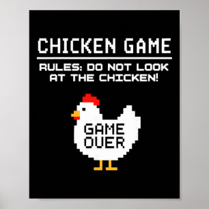 Kippen Spelletje Kijk Niet Naar De Kip Grappige Pr Poster