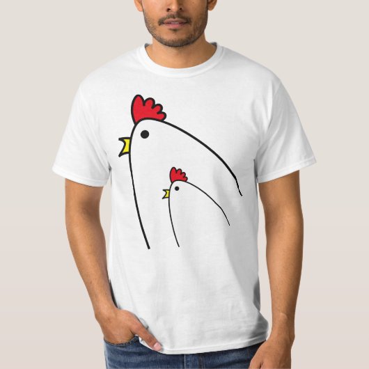 Kippen T-shirt (Voorkant)
