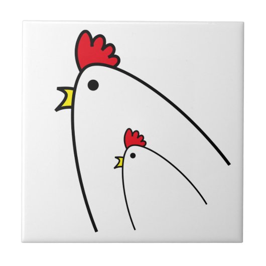 Kippen Tegeltje (Voorkant)