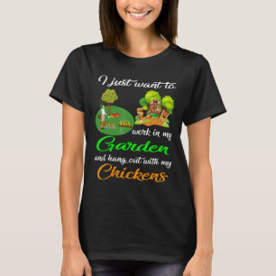 Kippen Tuinieren  Werk Uitgaan Tuin Mijn Kippen T-shirt