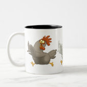 Kippen Tweekleurige Koffiemok (Links)