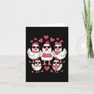 Kippen Valentijnsdag Love Valentijn Cute Hearts Kaart