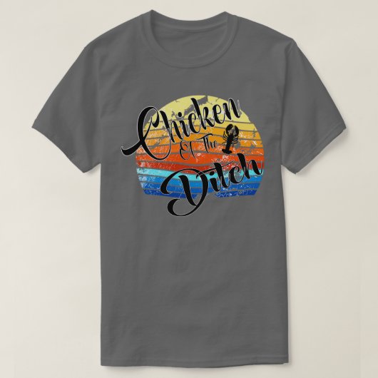 Kippen van de ditch retro  8 t-shirt (Design voorkant)