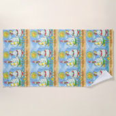 KIPPEN VAN HET ZEE, GRAPPIGE CARTOON STRANDLAKEN (Voorkant)